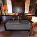 Mondiaz ERIN 120cm badmeubelset onderkast Dark grey met 1 lade Wastafel RIDGE rechts 1 kraangat Dark grey ERIN11744