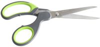 Nirosta Praktika Soft Grip Schaar, Roestvrij staal, Grijs/Groen, 17 cm