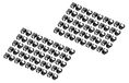 OEM Kabelclips voor RJ45-patchkabels, 100 stuks, geschikt voor CAT 5e/6/6A, zwart