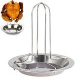 Merkloos RVS Verticale Kipgrill voor Oven en Barbecue