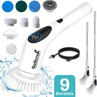 GoScrub® Cleaning King V2 - Elektrische Schoonmaakborstel - 9 opzetstukken