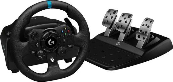 Logitech G G923 - Racing Wheel & Pedals - PC, Xbox One, Xbox Series X/S - Black