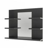 Vicco Wilbur Badkamerspiegelkast – 58.8 x 50 cm met planken Antraciet