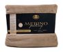 Gözze Cosy deken, Merino Feel, omkeerbaar, zwaargewicht 600 g/m², 220 x 240 cm - taupe