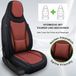 Bremer Sitzbezüge GmbH Housse de siège de camping haut de gamme pour Hymer C2 en Noir/Rouge vin (2 sièges individuels)