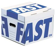 FAST Klapcontainer 10 stuks, 100% gerecycled karton, 35x35x28 cm