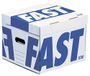 FAST Klapcontainer 10 stuks, 100% gerecycled karton, 35x35x28 cm