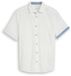Tom Tailor - Chemise regular fit à manches courtes et lin - Taille S - Blanc