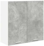 vidaXL Hangkast Riga Beton Grijs 80 x 31 x 80 cm Bewerkt Hout