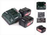 Metabo basis accuset 18V met 2x accu 5.2Ah + lader ASC 145
