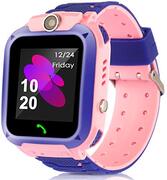 LiveGo Smart Watch voor kinderen, 2G waterdichte veilige smartwatch telefoon met GPS-tracker bellen SOS-camera voor kinderen kinderen studenten leeftijden 3-12 verjaardagscadeaus, roze