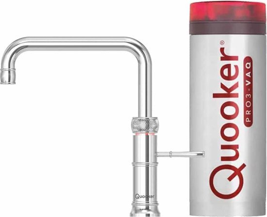 Quooker Pro-3 Classic square rvs