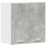 vidaXL Keukenbovenkast 60x31x60 cm spaanplaat betongrijs