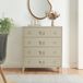 en.casa Ladekast Hämeenlinna commode met lades 92x80x40 cm camel