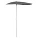 VidaXL Parasol half met paal 180x90 cm antracietkleurig