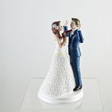 dekora Bruidspaar figuur voor bruidstaart – Hars decoratie 20 cm