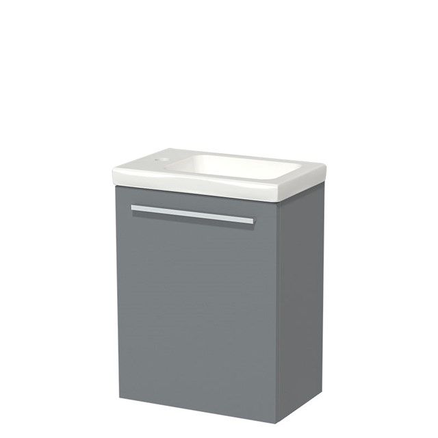 Maxaro Modulo Middengrijs Toiletmeubel met Wastafel Keramiek 40 cm