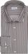 Seidensticker Chemise Slim Fit - Rayé Marron - Sans Repassage - Coton - Taille 41