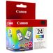 Canon BCI-24CL Kleuren Inktcartridge (Cyaan, Magenta, Geel) - 2 Stuks