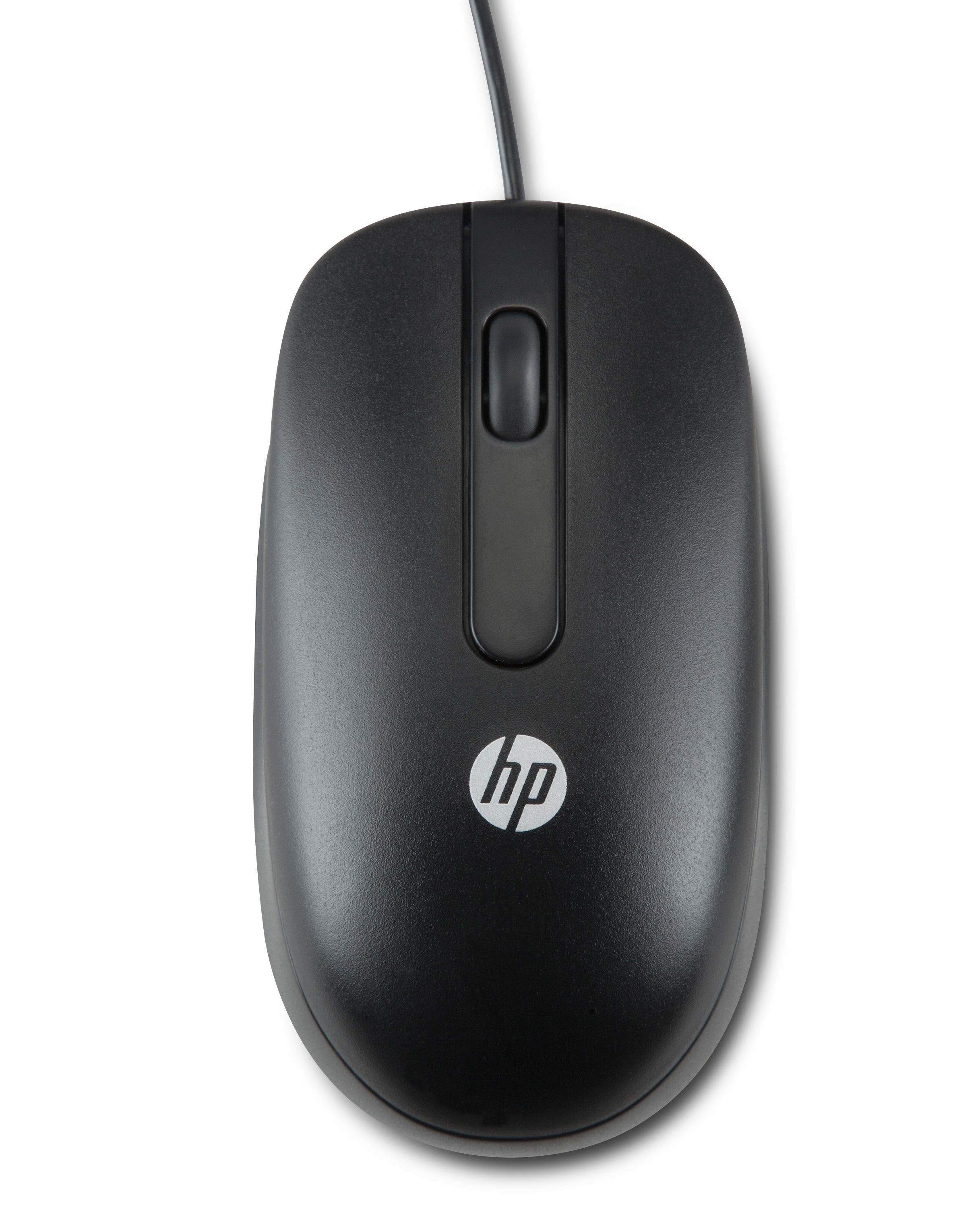 HP USB Optical Scroll Mouse - Bedraad - Zwart