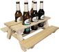 SenS-Line Bierfleshouder voor Picknickbanken - Hout - Meerkleurig - 39x37x16,5 cm