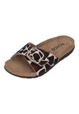Rohde 5896 72 Slippers Koeienprint Suede Dames - Bruin - 42