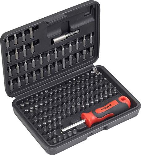 Meister Bitset 130-delig - chroom-vanadium-staal - standaard & veiligheidsbits - in praktische kunststof doos