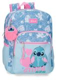 Joumma Disney Stitch Hearts Schoolrugzak 15" Blauw
