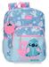 Joumma Disney Stitch Hearts Schoolrugzak 15" Blauw