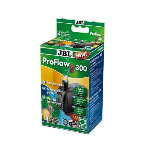 JBL pomp voor de circulatie van water in aquaria en aquatervariën, ProFlow, Dompelpomp, 300 l/h zwart