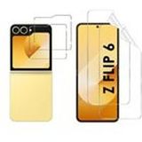 Phonillico® Samsung Galaxy Z FLIP 6 Gehard Glas en Kunststof Schermbescherming [Pack 2]