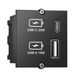 Bachmann Custom USB Oplader Module Type A & Type C 22W Zwart