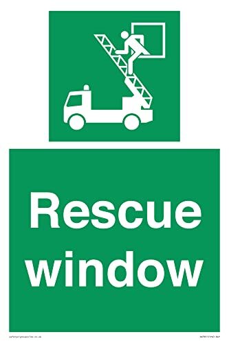 Viking Signs Rescue venster bord - 200x300mm - A4P