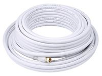 Monoprice 104061 coax-kabel 15,24 m F Wit