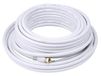 Monoprice 104061 coax-kabel 15,24 m F Wit