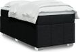 Maison Exclusive - Sommier à lattes de lit avec matelas noir 100x200 cm tissu