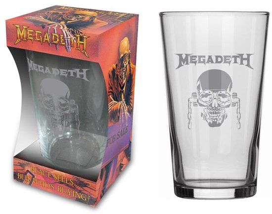 Megadeth Peace Sells Bierglas - helder - Standard