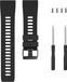Intercella siliconen bandje - geschikt voor Garmin Forerunner 30/35 - zwart