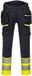 Portwest DX4 Hi-Vis afneembare holsterzak klasse 1 broek DX445 - Geel/Zwart - 41