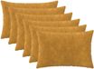 vidaXL - Kussensloop - 6 pcs - HEERLEN - Geel - 50 x 80 cm - Microfiber Fleece