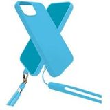 JAYM POP - Achterzijde behuizing voor mobiele telefoon - neck and wristband included - silicone - luchtblauw - voor Apple iPhone XR