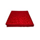 Giovanni Dolcinotti | Rechthoekig kersttafelkleed 140 x 280 cm jacquard damast - 12 plaatsen - 100% Made in Italy - kleur rood