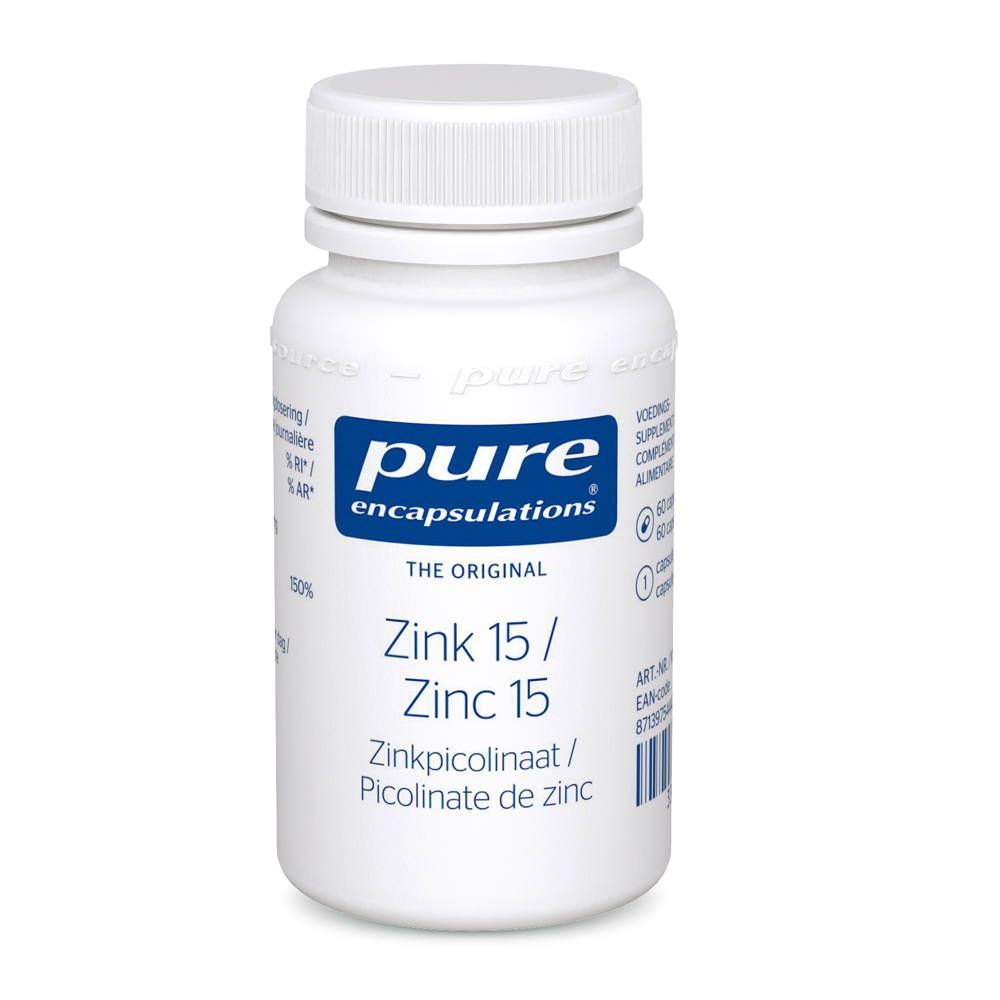 Pure Encapsulations Zink 15mg - 60 Capsules