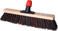 Buemag Bezemkop - Arenga/Elaston mix - zwart/rood - hard - hout - 40 cm