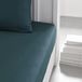 TODAY Essential - Hoeslaken, 90 x 190 cm, voor eenpersoonsbed, 100% katoen, effen, pauwenrood