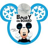 Tataway Kind aan boord, autoveiligheidsbord „baby aan boord” Disney Mickey Mouse Mickey Mouse-afbeeldingen met zuignapbevestiging
