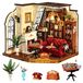 Maison de poupée miniature en bois - Catherine's salon - Kit de construction - Pour adultes