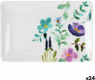La Mediterránea Sakura Snackdienblad van glanzend melamine, 20 x 13 x 2 cm, 24 stuks