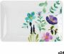 La Mediterránea Sakura Snackdienblad van glanzend melamine, 20 x 13 x 2 cm, 24 stuks