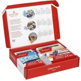 Caran d'Ache Rode doos van karton, bevat rode metalen etuis met het assortiment van de Classic-serie van Caran d'Ache, 3000.023